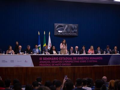 Notícia destaque: Seminário Estadual debate situação do sistema prisional de Mato Grosso
